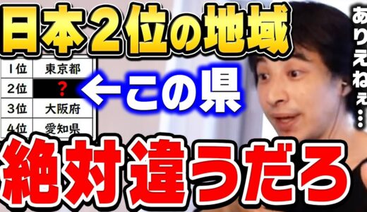 【ひろゆき】※東京の次に価値がある都道府県ランキング※コレ絶対おかしいと思うんだよね。ひろゆきとひげおやじが論争する【ひろゆき切り抜き/ひげおやじ/論破/藤田社長/都道府県】