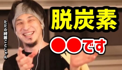 【ひろゆき】脱炭素は全然上手くいかない【銘柄 株 再エネ ひろゆき 切り抜き】