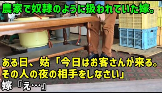 【スカッとひろゆき】【壮絶】農家で奴隷のように扱われていた嫁。ある日、姑「今日はお客さんが来る。その人の夜の相手をしなさい」嫁『え…』