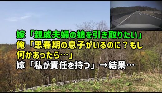 【スカッとひろゆき】嫁「親戚夫婦の娘を引き取りたい」俺「思春期の息子がいるのに？もし何かあったら…」嫁「私が責任を持つ」→結果・・・