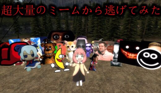 やばすぎるネットミーム達から逃げてみた【GMOD】【ゆっくり実況】