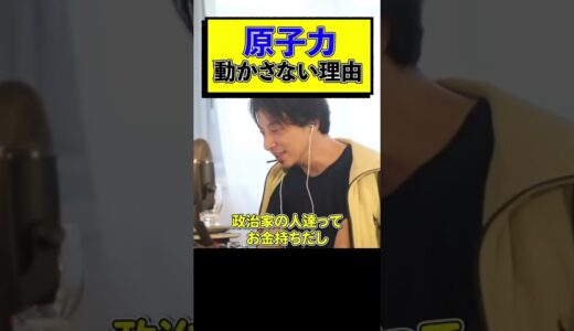 【ひろゆき】原発を動かさない理由【切り抜き】