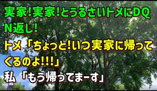 【スカッとひろゆき】実家!実家!とうるさいトメにDQN返し!トメ「ちょっと!いつ実家に帰ってくるのよ!!!」 私「もう帰ってまーす」