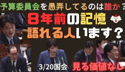 見る価値なし!?【立憲民主党小西ひろゆき】予算委員会を愚弄しているのは誰だ？【3/20国会茶番!?】モヤモヤできます!? #小西ひろゆき #国会切り抜き #小西文書