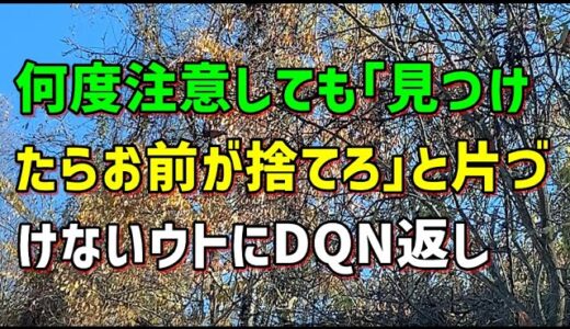 【スカッとひろゆき】何度注意しても「見つけたらお前が捨てろ」と片づけないウトにDQN返し
