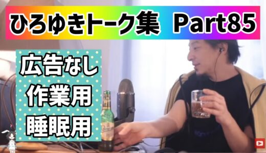 【睡眠用・作業用】ひろゆきトーク集Part85【広告なし】