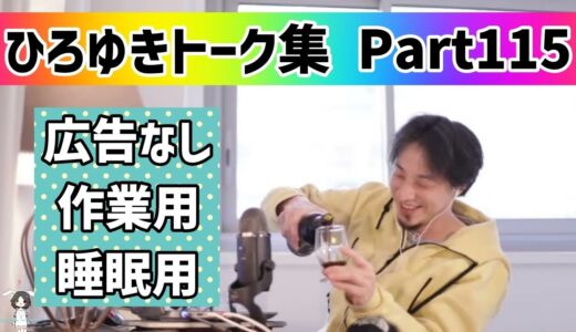 【睡眠用・作業用】ひろゆきトーク集Part115【広告なし】