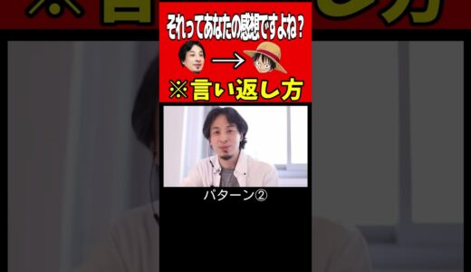 【爆笑】ルフィがひろゆきへの言い返し方を教えますwww【ワンピース】