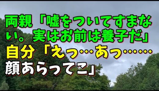 【スカッとひろゆき】両親「嘘をついてすまない。実はお前は養子だ」 自分「えっ…あっ……顔あらってこ」