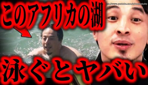 ※絶対に泳いではいけない※「世界の果てに、ひろゆき置いてきた」で泳いだマラウイ湖、まじで危険です。大変な事になりますよ。【ひろゆき】【切り抜き/論破//////】