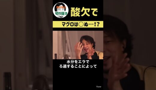 赤身が美味い理由。#ひろゆき #マグロ #赤身 #筋肉 #酸欠　#shorts #short